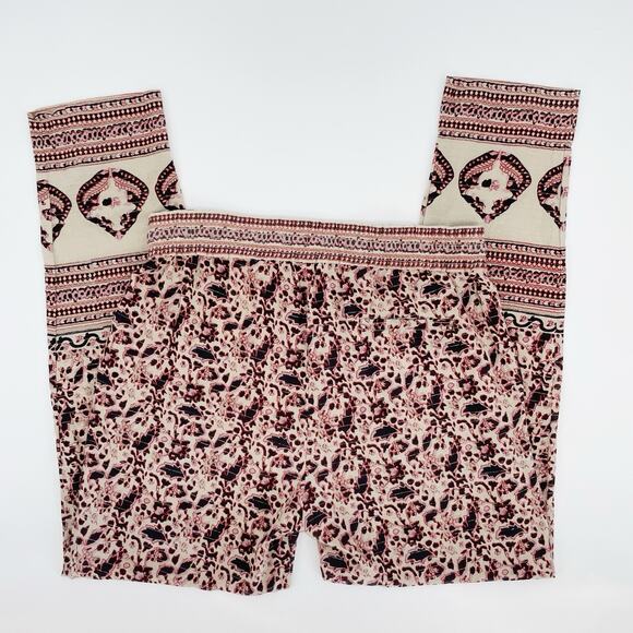 Scotch & Soda Vagabond Voyage Sz 2 Boho Pattern Pants Women's Pull On Drawstring - Picture 4 of 10